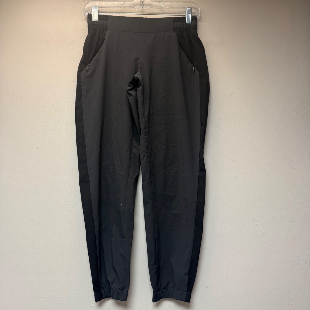 Fabletics Jogger Pants Women XS Black Excellent Activewear Tapered Zipper Pocket